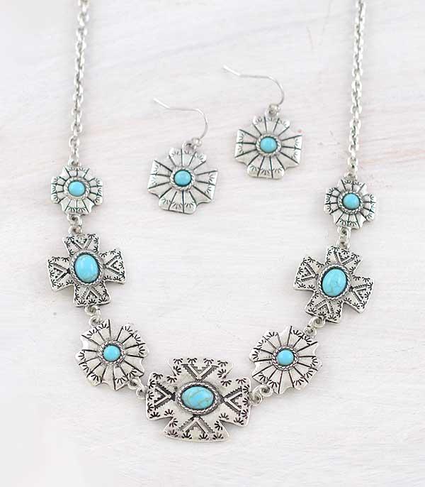 Silver Concho Necklace