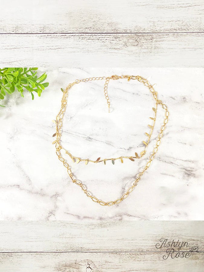 Falling for You Gold Layered Necklace