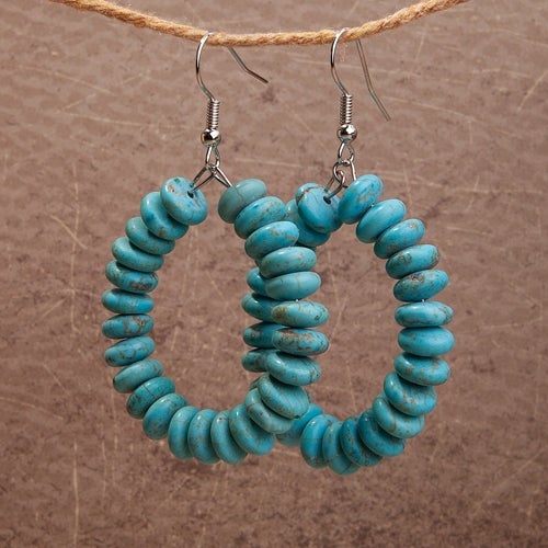 Lilly Faux Turquoise Earrings