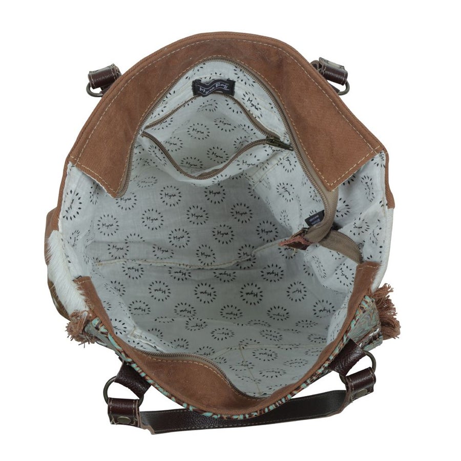 Amethyst Cowhide Tote Bag
