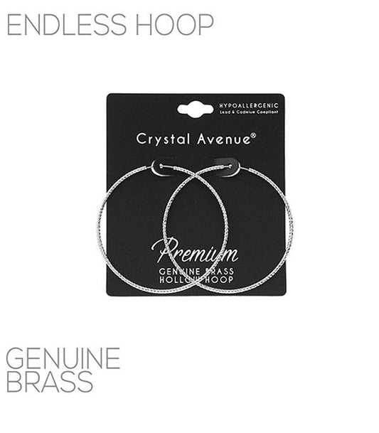 Silver Medium Hoops
