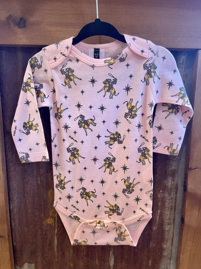 Baby Pink Cowgirl Onesie