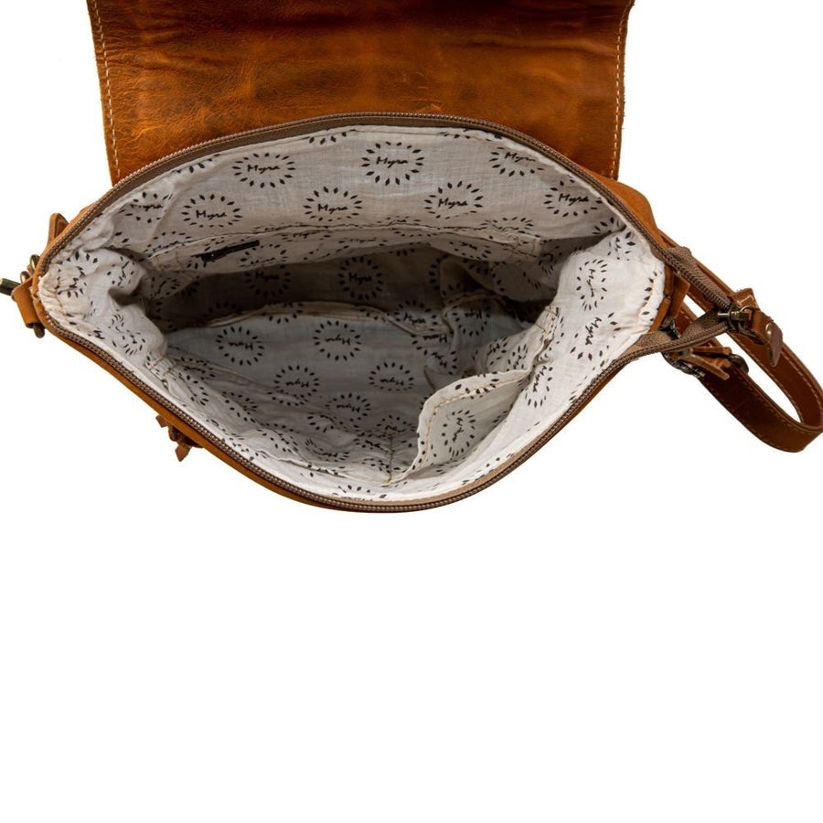 Saddleback Hand-Tooled Bag