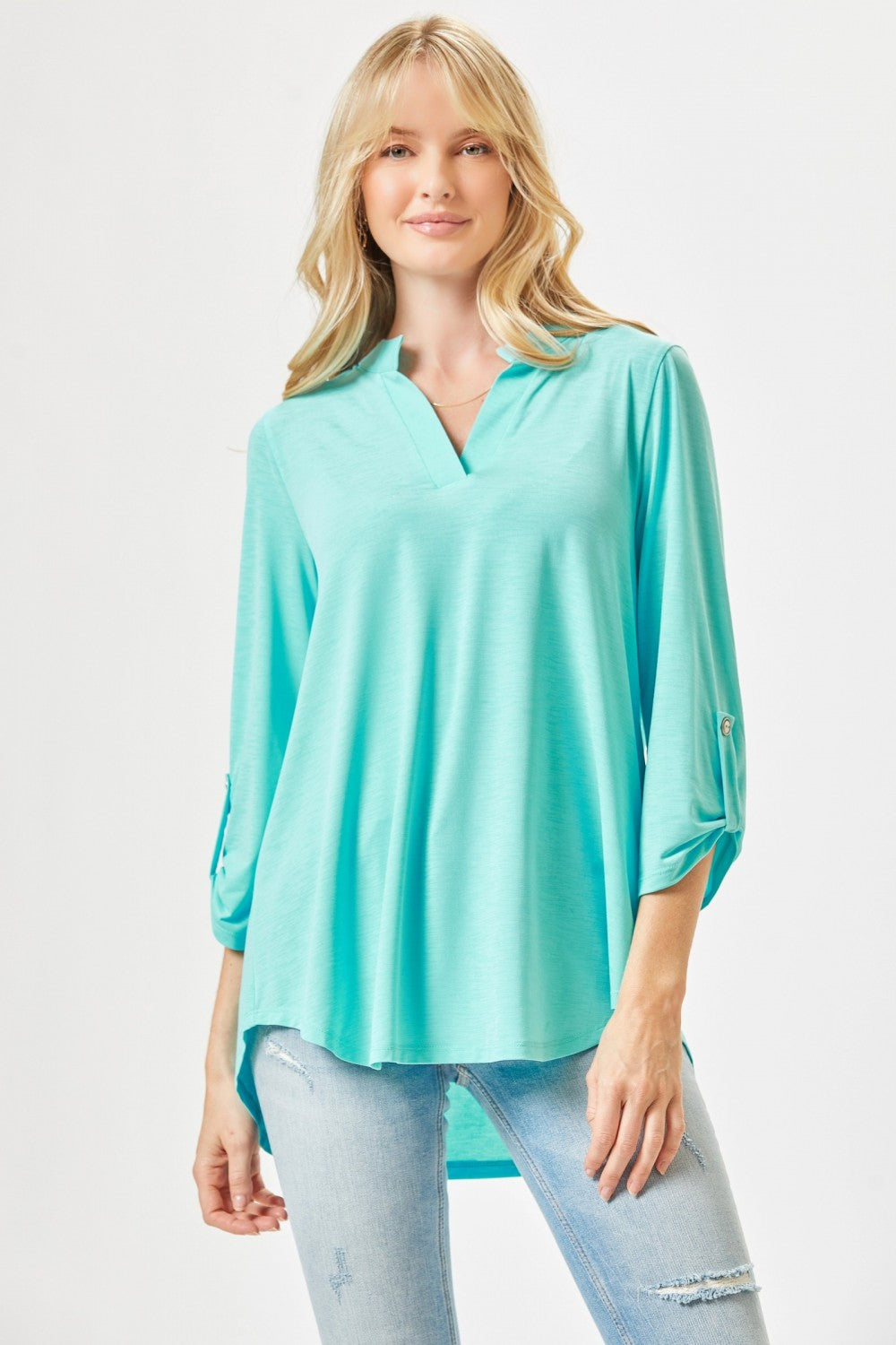 Blue Lizzy 3/4 Sleeve Top