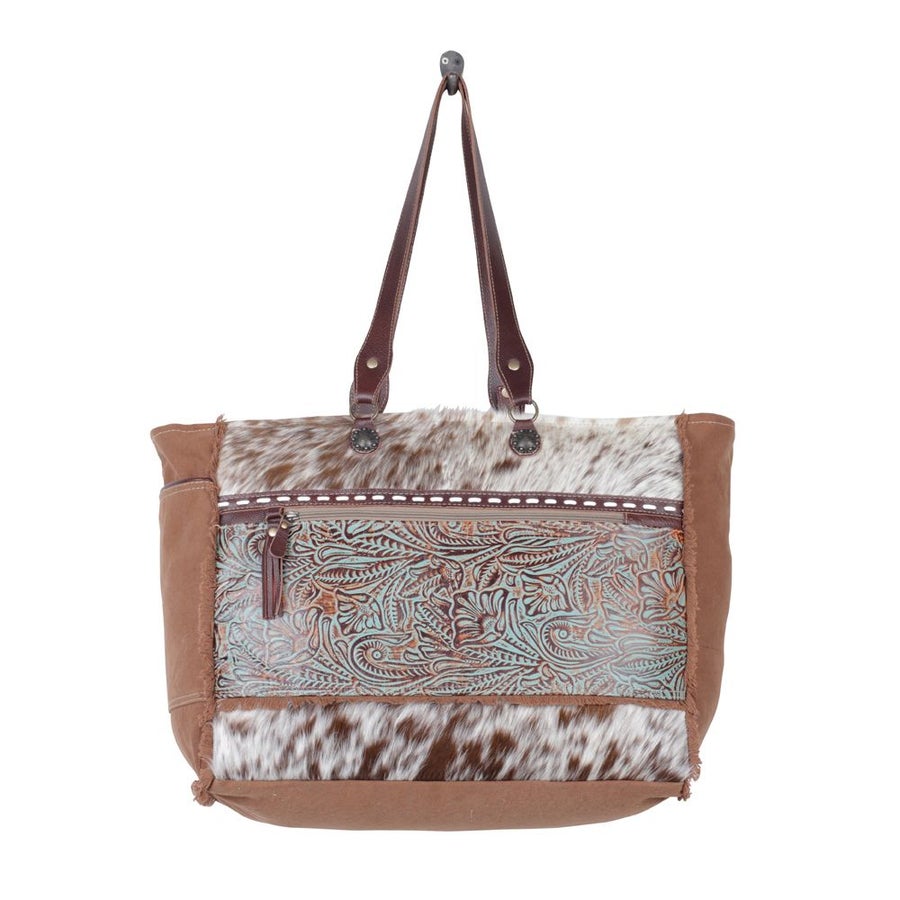 June Cowhide Weekender Bag