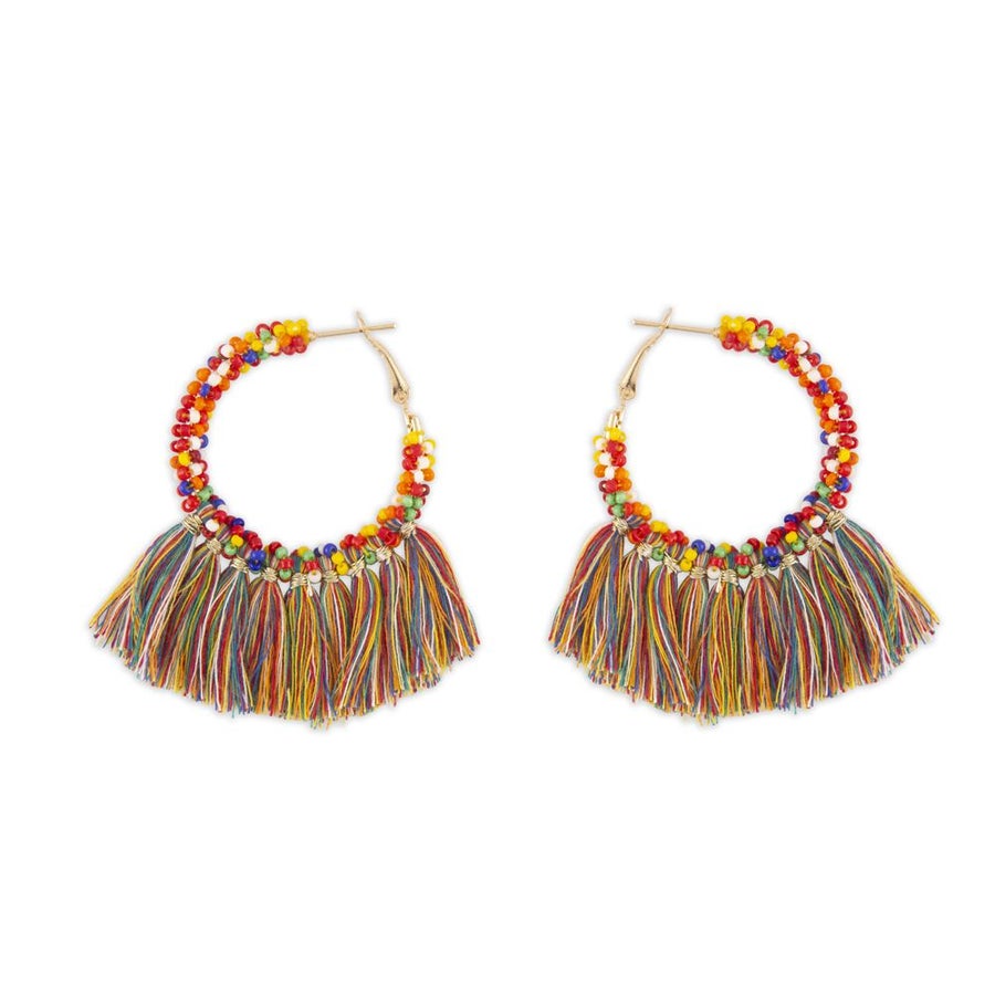 Hoops Multi Colored Earrings