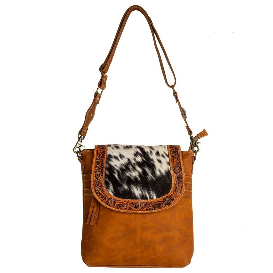 Saddleback Hand-Tooled Bag